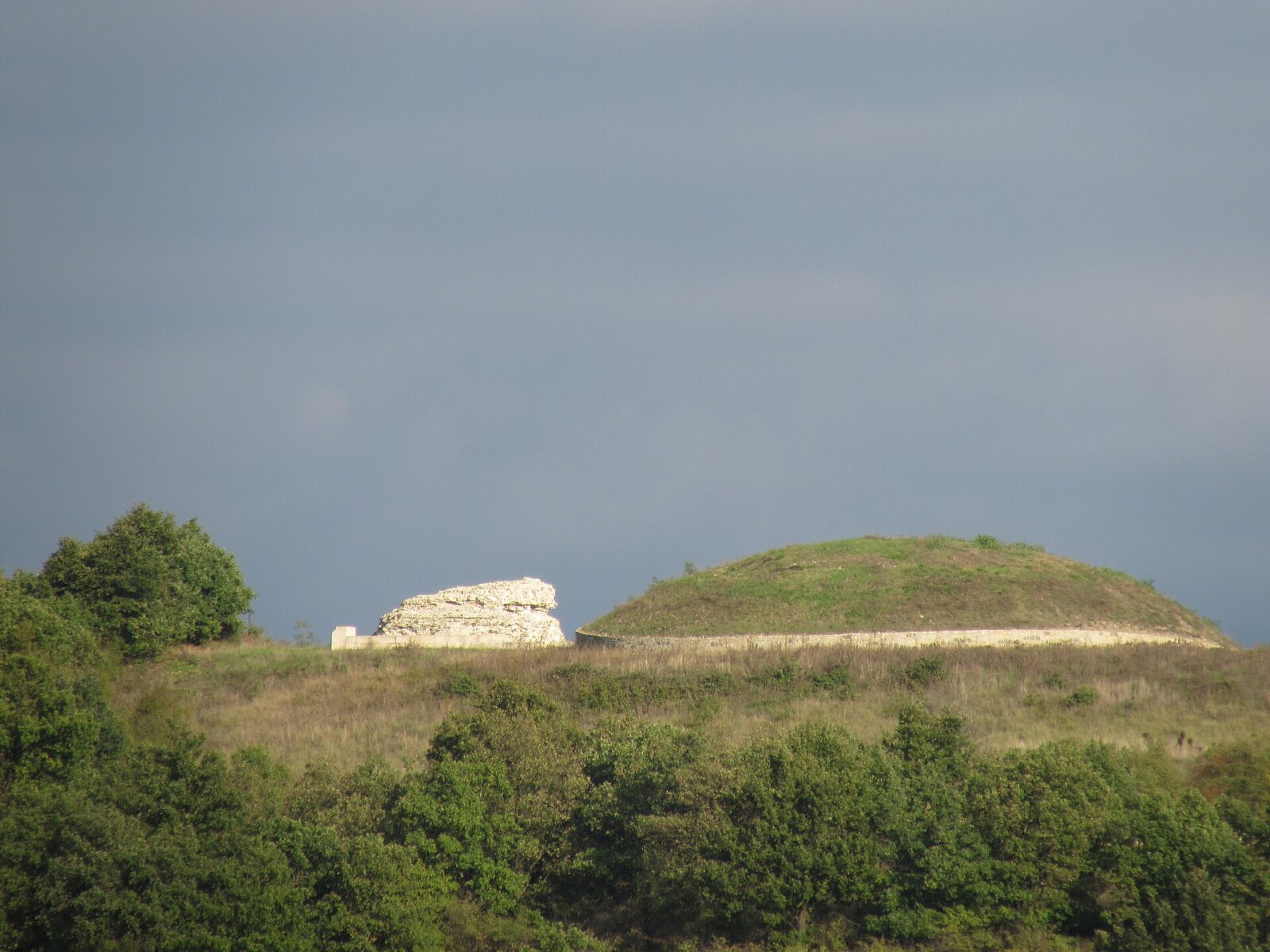 The memorial complex on Magura hill near Felix Romuliana, with its consecration tumuli