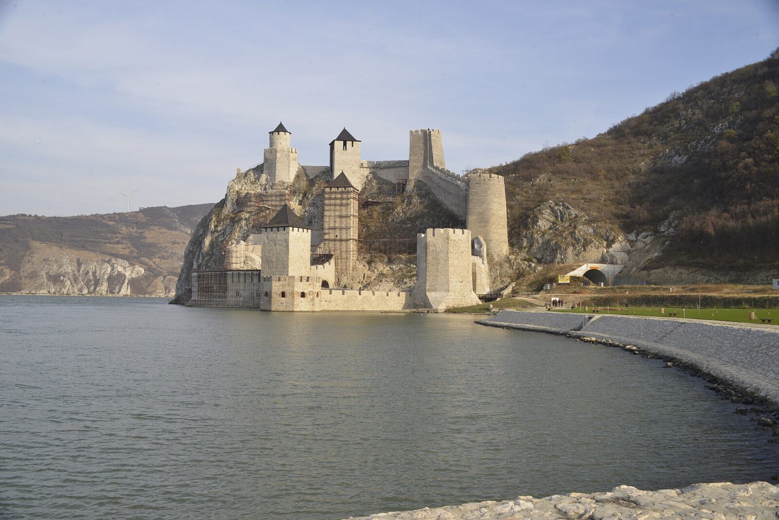 Golubac Fortress on the Danube in eastern Serbia