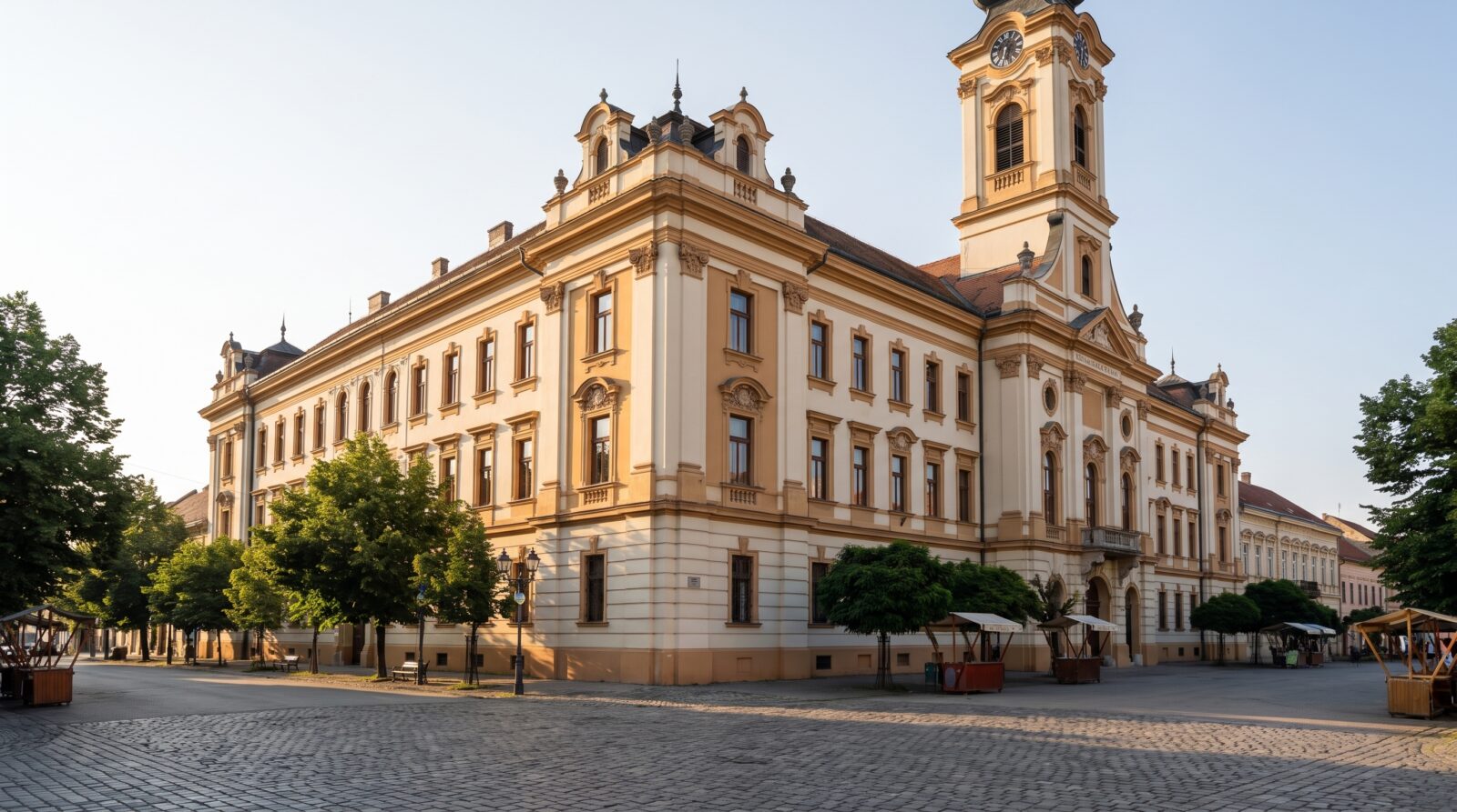 The Karlovacka gimnazija, a historic school building in Sremski Karlovci