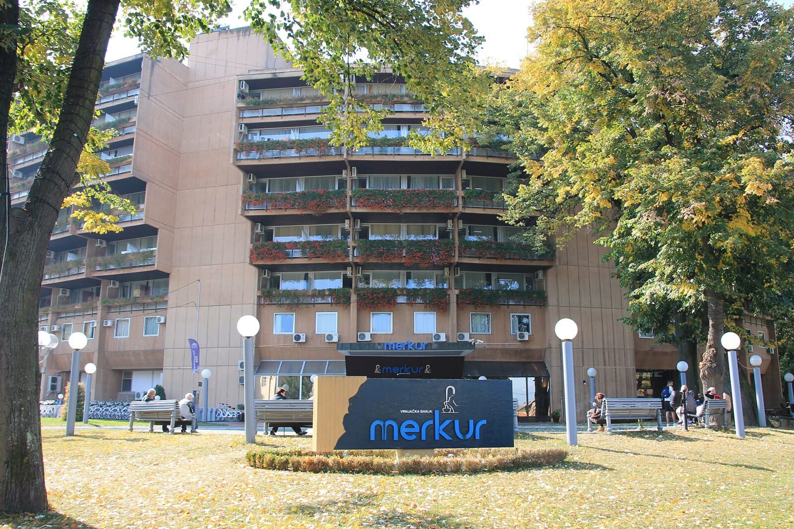 The Merkur hospital and resort complex at Vrnjacka Banja