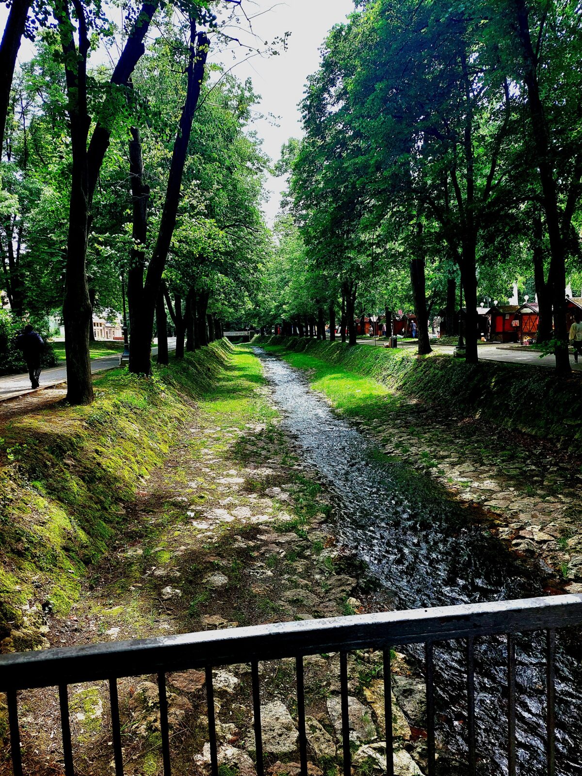 The small river running through Vrnjacka Banja's park