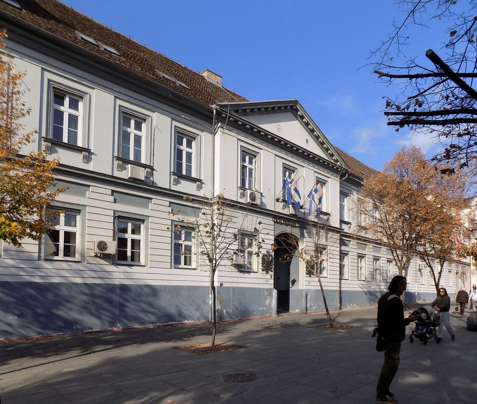 The historic Magistrat building on Zemun's Magistratski trg