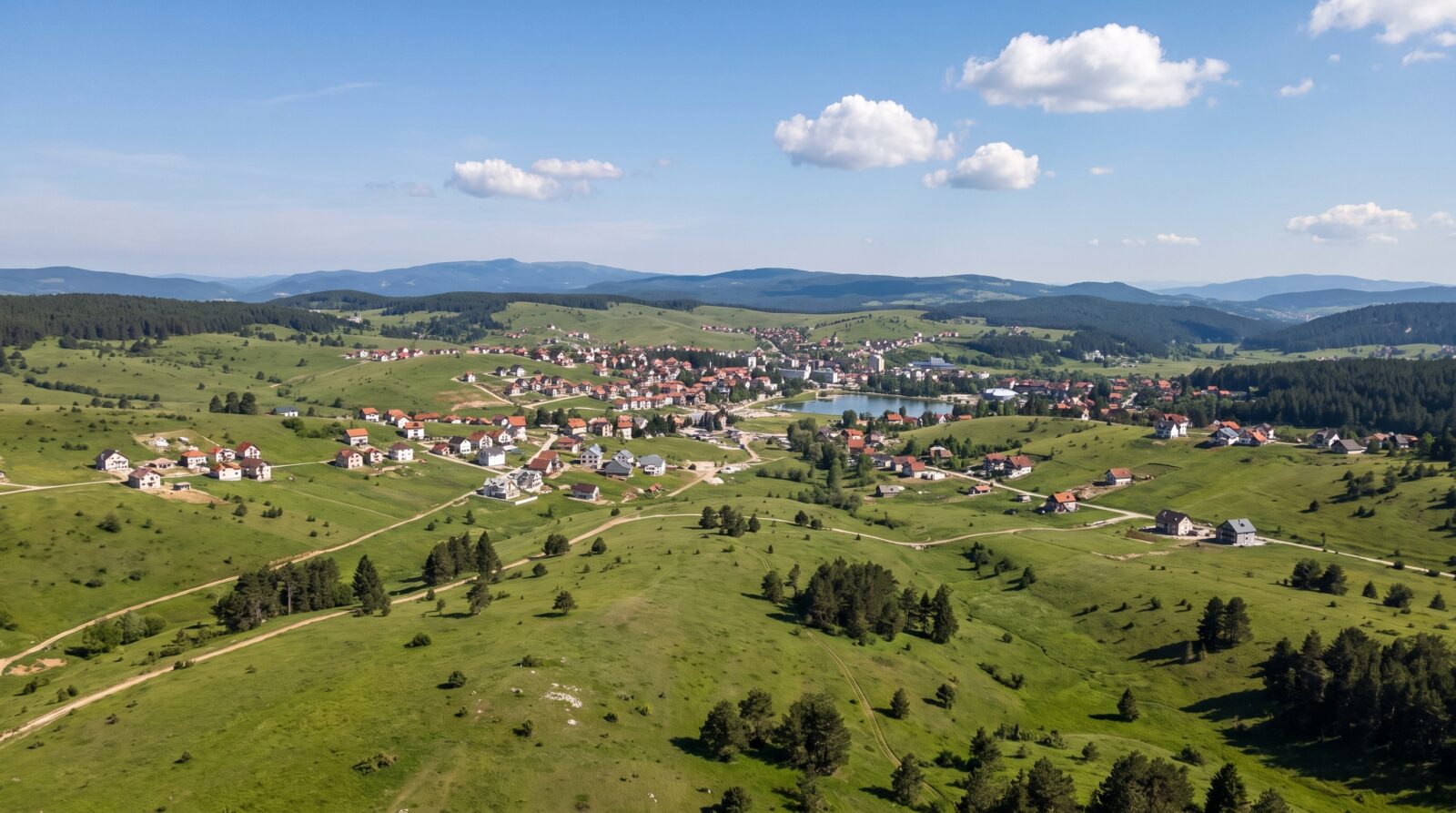 The rolling plateau of Zlatibor, with the resort town spread across its high ground